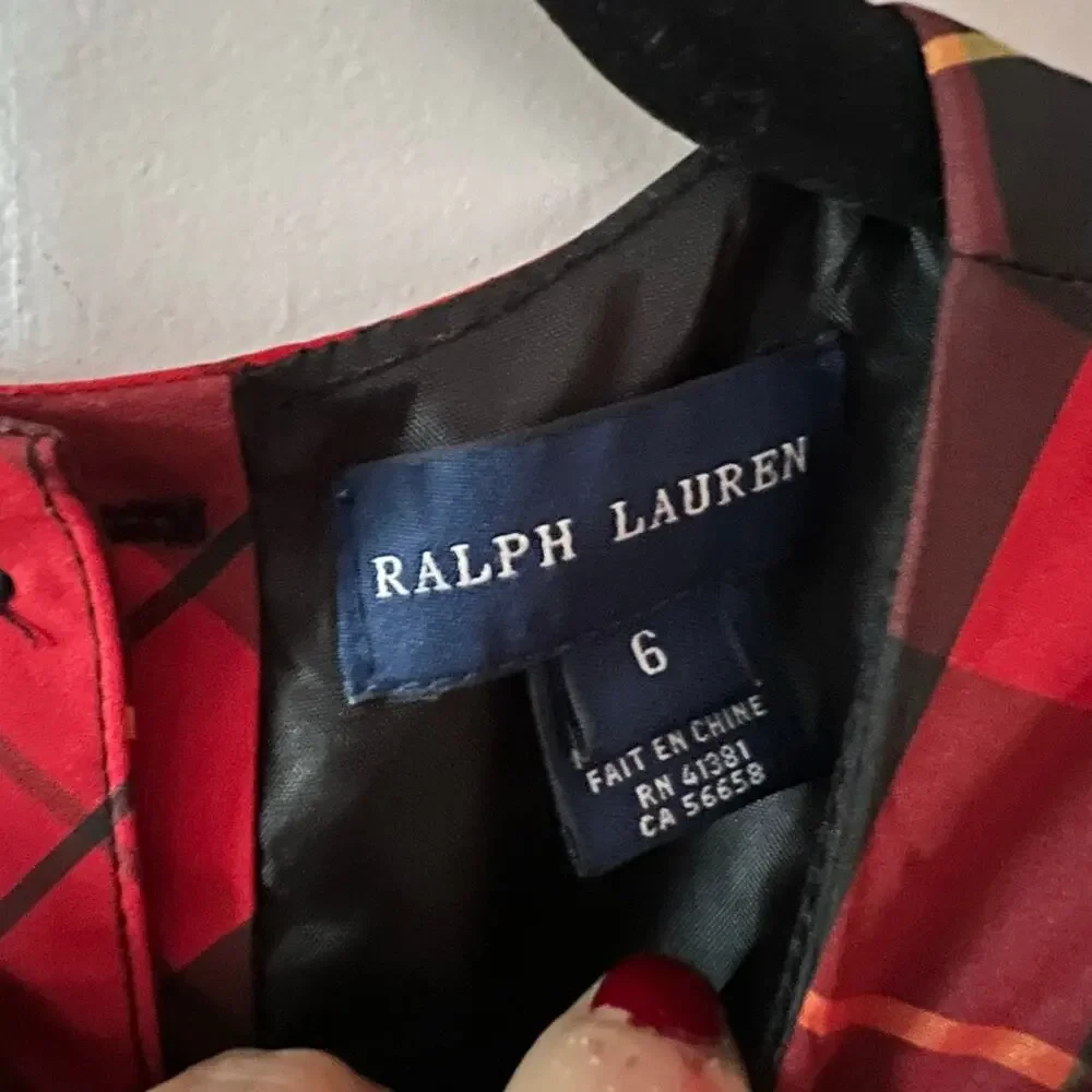 Ralph Lauren Red Tartan Party Dress SZ 6